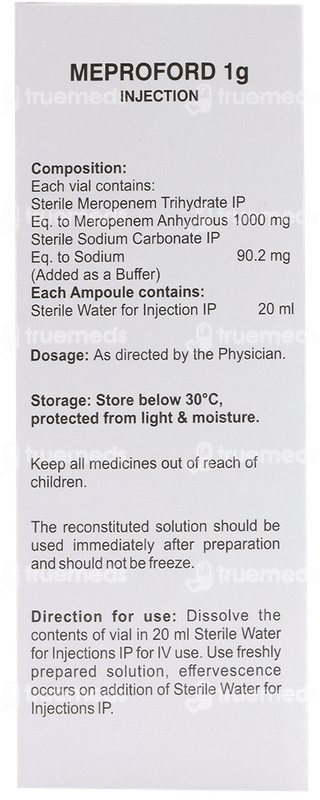 Meproford 1g Injection 1